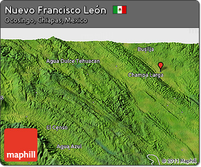 Satellite 3D Map of Nuevo Francisco León
