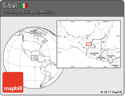 Blank Location Map of Sibal