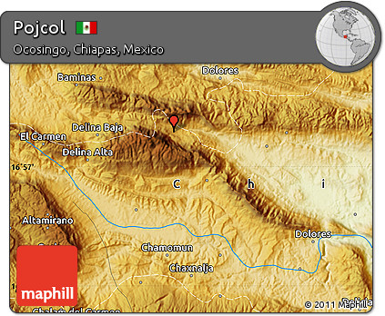 Physical Map of Pojcol