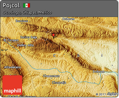 Physical Map of Pojcol