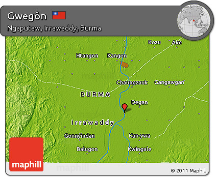 Physical 3D Map of Gwegôn
