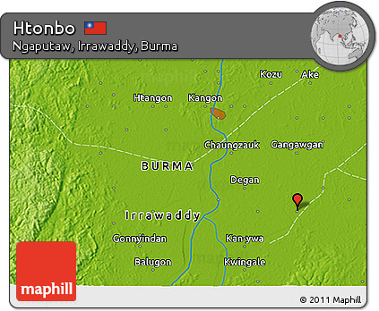 Physical 3D Map of Htonbo