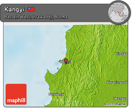 Physical 3D Map of Kangyi