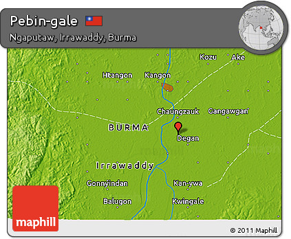 Physical 3D Map of Pebin-gale