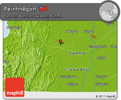 Physical 3D Map of Peinhnēgôn