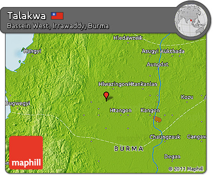 Physical 3D Map of Talakwa