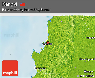 Physical 3D Map of Kangyi