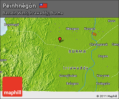 Physical 3D Map of Peinhnēgôn