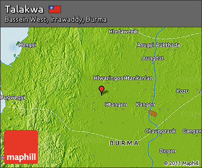 Physical 3D Map of Talakwa