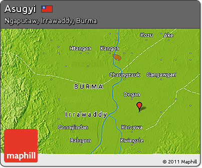 Physical 3D Map of Asugyi