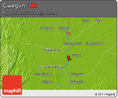 Physical 3D Map of Gwegôn