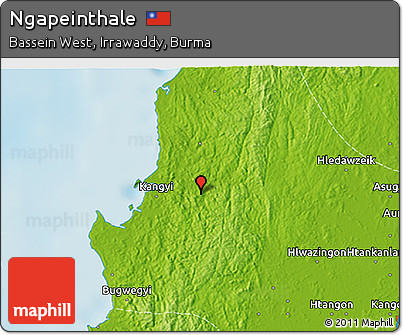 Physical 3D Map of Ngapeinthale