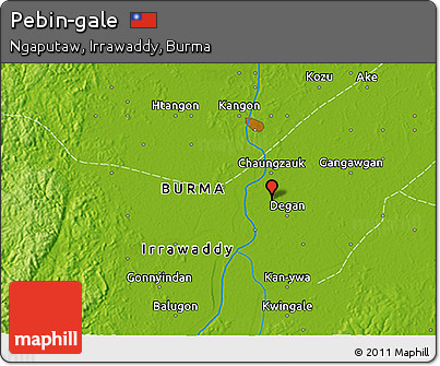 Physical 3D Map of Pebin-gale