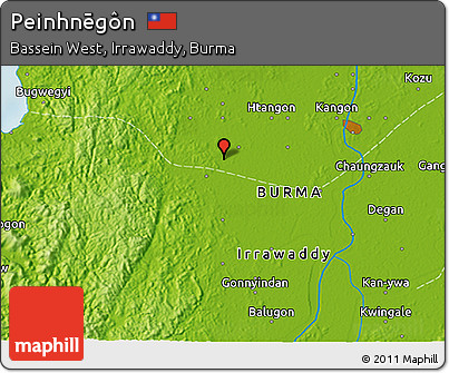 Physical 3D Map of Peinhnēgôn