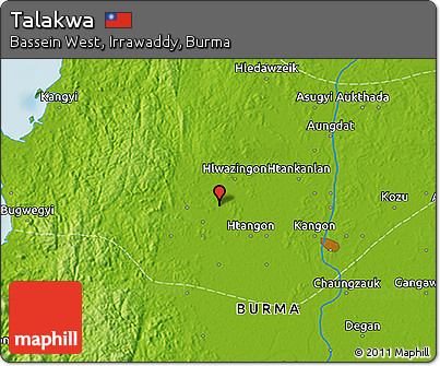Physical 3D Map of Talakwa