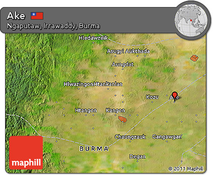 Satellite 3D Map of Ake