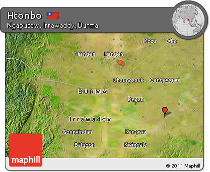 Satellite 3D Map of Htonbo