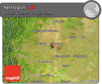 Satellite 3D Map of Yethogôn