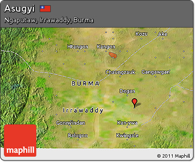 Satellite 3D Map of Asugyi