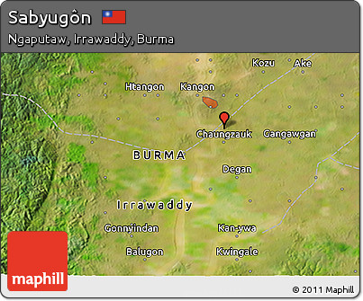 Satellite 3D Map of Sabyugôn