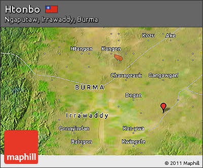 Satellite 3D Map of Htonbo