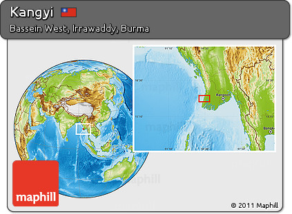 Physical Location Map of Kangyi