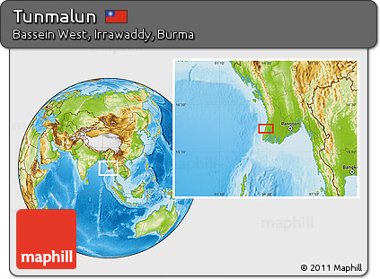 Physical Location Map of Tunmalun