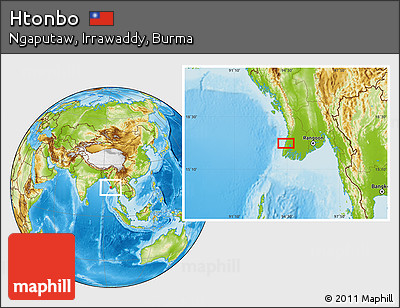 Physical Location Map of Htonbo