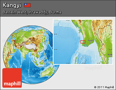 Physical Location Map of Kangyi