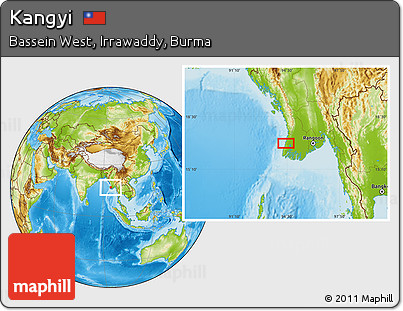 Physical Location Map of Kangyi