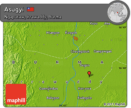 Physical Map of Asugyi