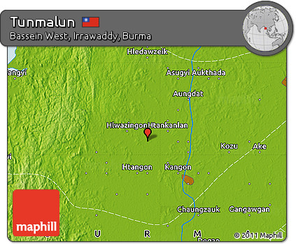 Physical Map of Tunmalun