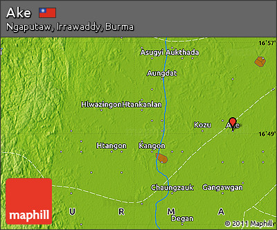 Physical Map of Ake