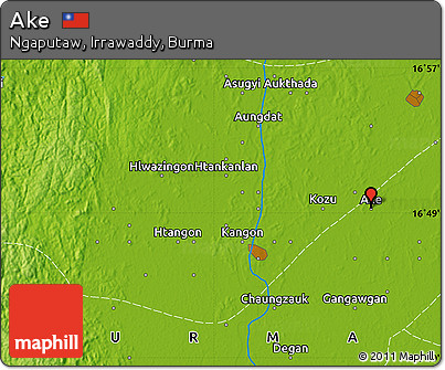 Physical Map of Ake