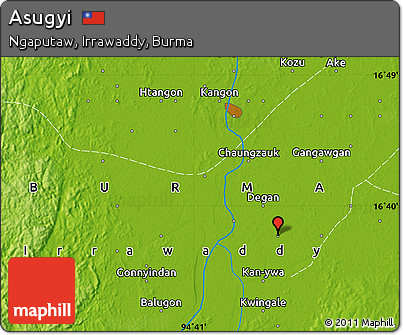 Physical Map of Asugyi