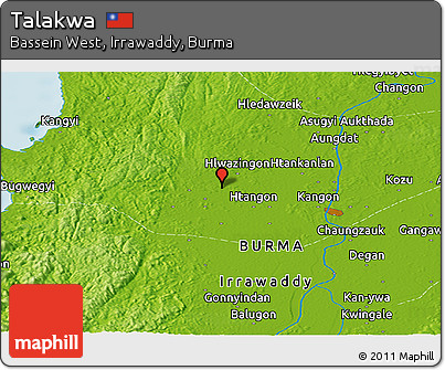 Physical Panoramic Map of Talakwa
