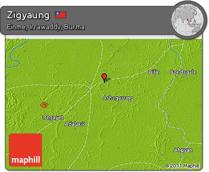 Physical 3D Map of Zigyaung