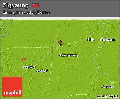 Physical 3D Map of Zigyaung