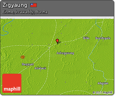 Physical 3D Map of Zigyaung