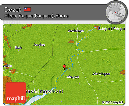 Physical 3D Map of Dezat