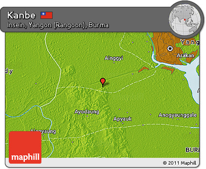 Physical 3D Map of Kanbe