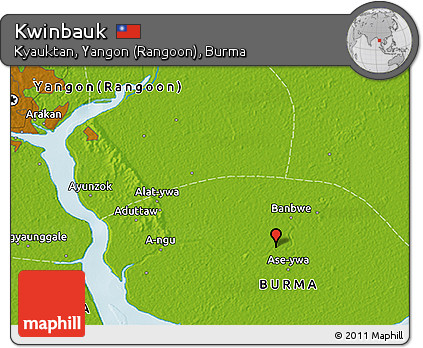 Physical 3D Map of Kwinbauk