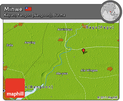 Physical 3D Map of Minwe