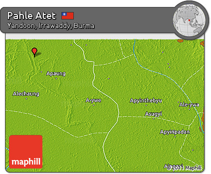 Physical 3D Map of Pahle Atet