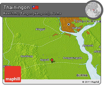 Physical 3D Map of Thainingon