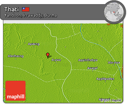 Physical 3D Map of Thati