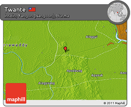 Physical 3D Map of Twante