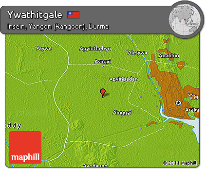 Physical 3D Map of Ywathitgale