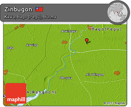 Physical 3D Map of Zinbugon