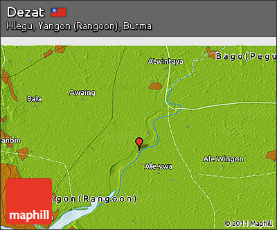 Physical 3D Map of Dezat